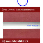 25 mm metalik gri aluminyum jaluzi perde