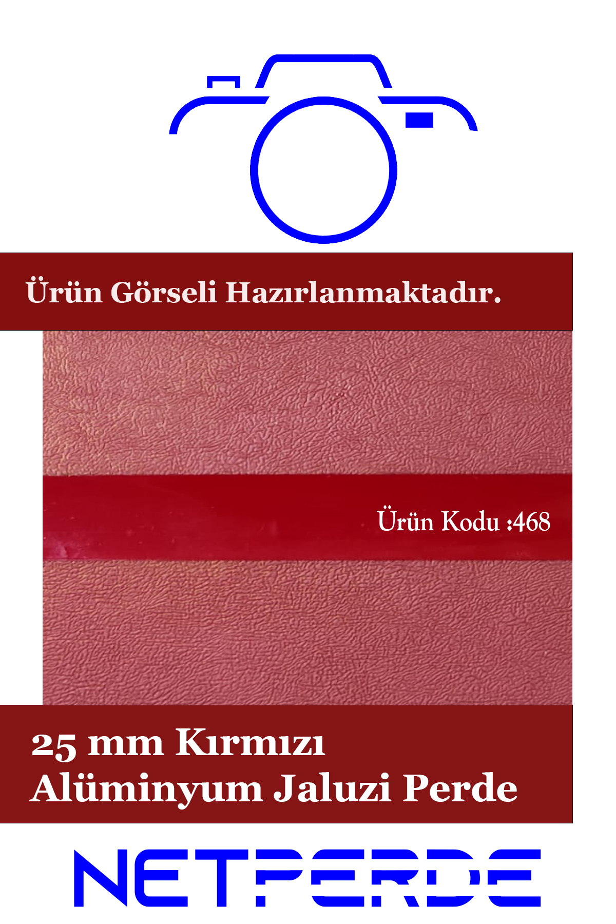 25 mm kırmızı alüminyum jaluzi perde