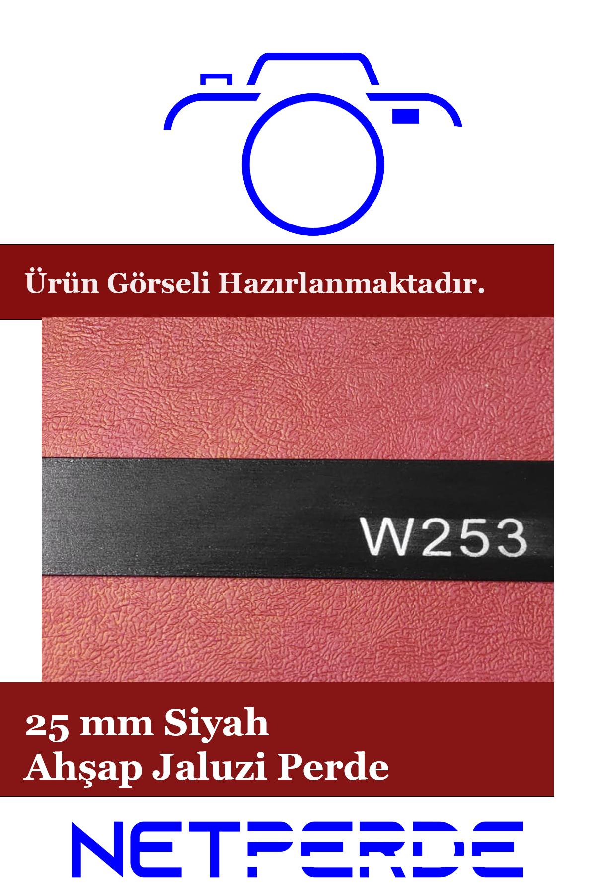 25 mm siyah ahşap jaluzi perde